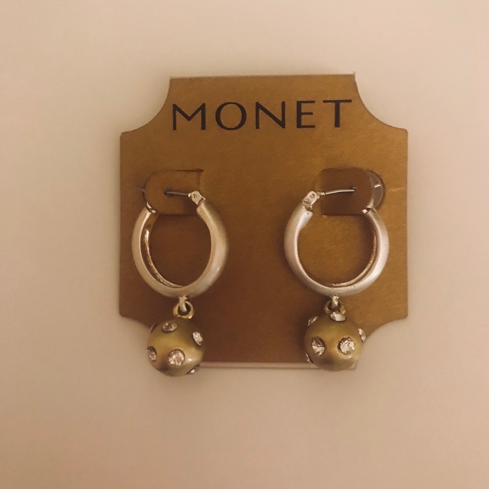 Monet Hoop With Hanging Ball Earrings